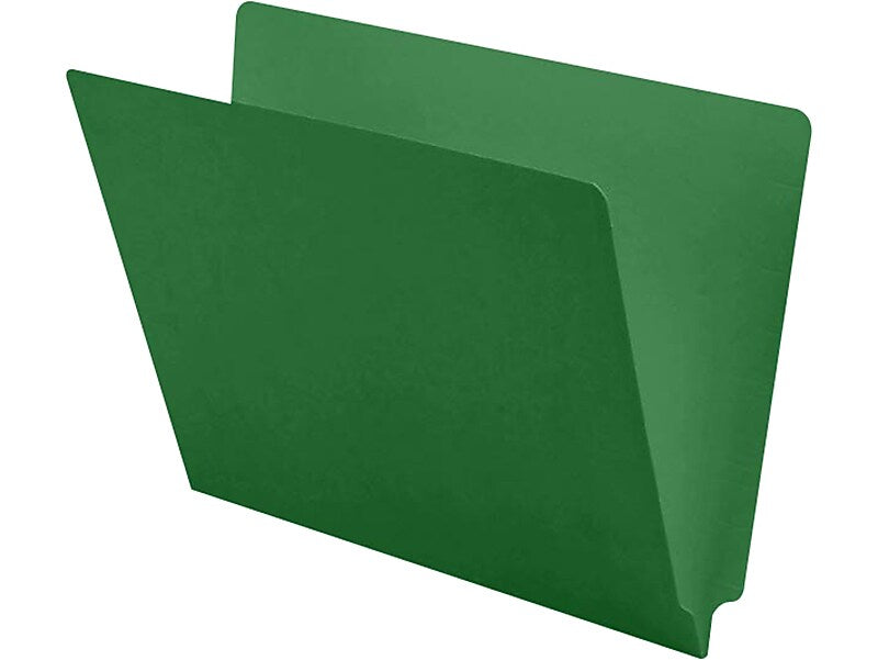 Medical Arts Press End Tab File Folder, Straight Cut, Letter-Size, Green, 100/Box (S-09241-GRN)