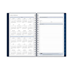 Planning Calendar BS Passages/Solid Navy PP 5x8 RY26 Wkly/Mthly Safety Wirebound -