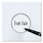 Heavyweight Stock Metal Rim Tags, 2.25" dia, White, 500/Box