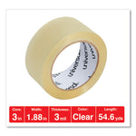 Heavy-Duty Box Sealing Tape, 3" Core, 1.88" x 54.6 yds, Clear, 6/Pack