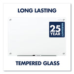 Brilliance Glass Dry-Erase Boards, 96" x 48", White Surface
