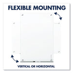 Brilliance Glass Dry-Erase Boards, 48" x 36", White Surface