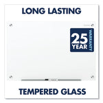 Brilliance Glass Dry-Erase Boards, 48" x 36", White Surface