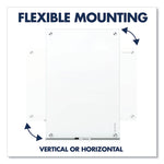 Brilliance Glass Dry-Erase Boards, 48" x 48", White Surface