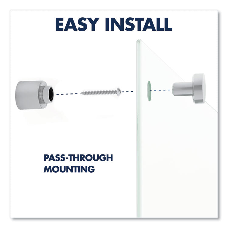 Brilliance Glass Dry-Erase Boards, 96" x 48", White Surface