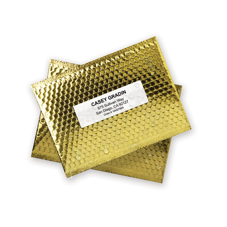 Waterproof Address Labels With Trueblock And Sure Feed, Laser Printers, 1.33 X 4, White, 14/sheet, 50 Sheets/pack