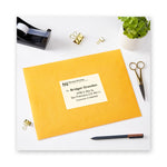 Waterproof Shipping Labels With Trueblock And Sure Feed, Laser Printers, 3.33 X 4, White, 6/sheet, 50 Sheets/pack