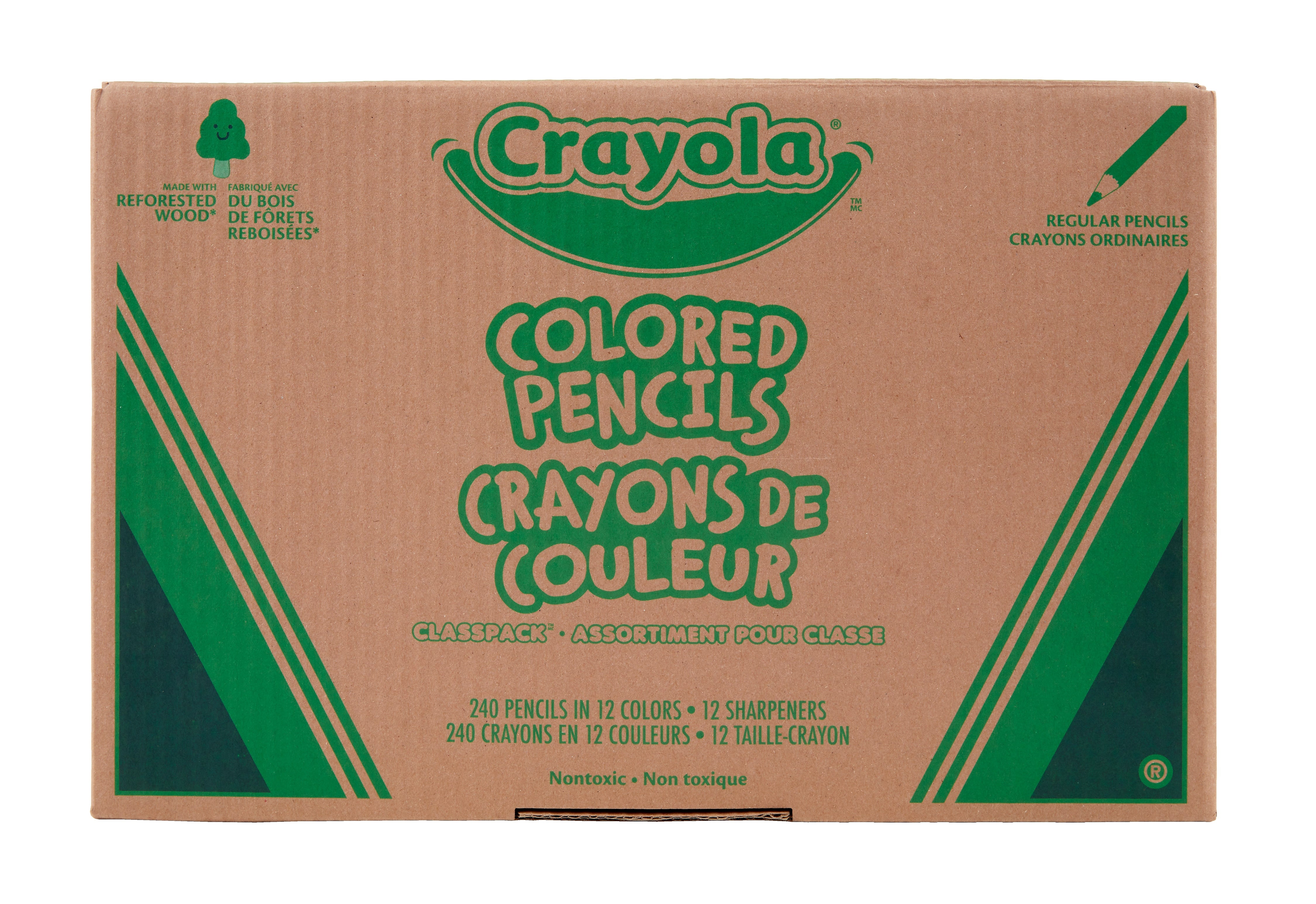Crayola Classpack Kids' Colored Pencils, Assorted Colors, 240/Carton (68-8024)