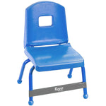 Kore Design Chair Fidget Latex Kick Bands, Grey, 10/Pack (KD-KB1006)
