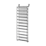 Whitmor 36-Pair Over-the-Door Shoe Rack, Gunmetal (6037-7037-GM-SIOC)