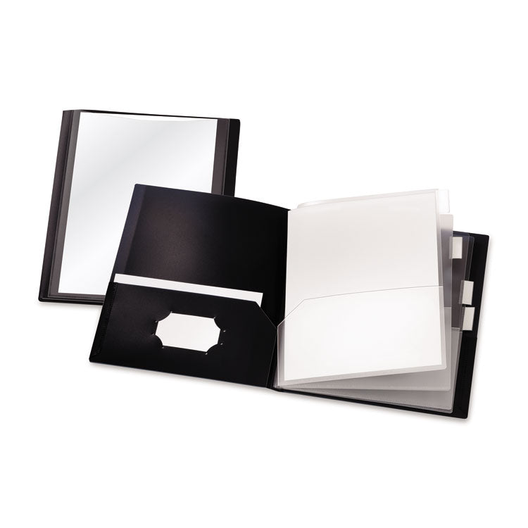 Reportpro 10-Pocket Project Organizer, 8.5 X 11, Clear/black