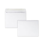 Open-Side Booklet Envelope, #10 1/2, Hub Flap, Gummed Closure, 9 X 12, White, 100/box