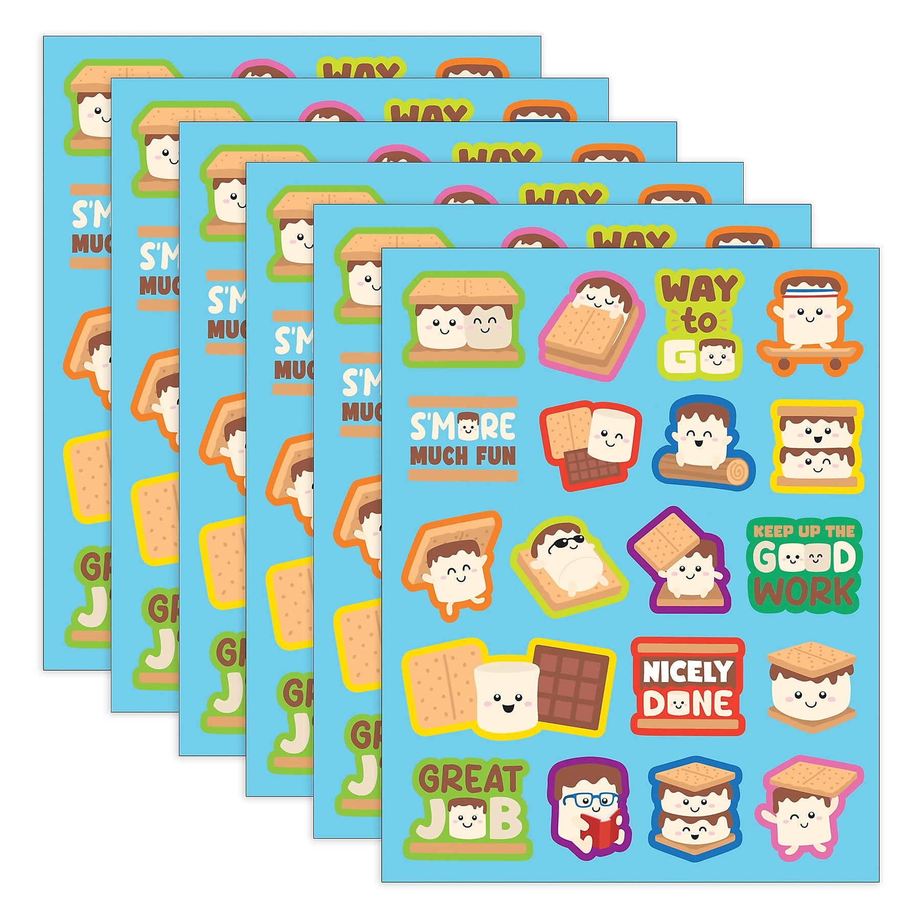 Teacher Created Resources S'mores Smelly Stickers, Multicolored, 114/Pack, 6/Packs/Bundle (TCR9451-6)