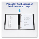 Framed View Heavy-Duty Binders, 3 Rings, 3" Capacity, 11 X 8.5, Black