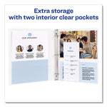 Framed View Heavy-Duty Binders, 3 Rings, 0.5" Capacity, 11 X 8.5, White