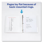 Framed View Heavy-Duty Binders, 3 Rings, 0.5" Capacity, 11 X 8.5, White