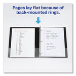 Framed View Heavy-Duty Binders, 3 Rings, 0.5" Capacity, 11 X 8.5, Black