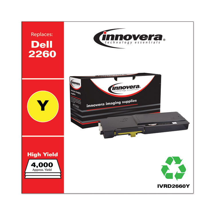 Remanufactured Yellow High-Yield Toner, Replacement for 593-BBBR, 4,000 Page-Yield