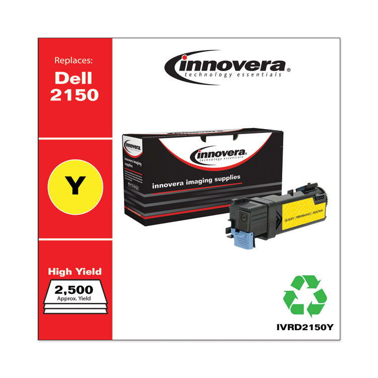 Remanufactured Yellow High-Yield Toner, Replacement for 331-0718, 2,500 Page-Yield
