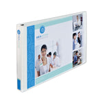 Heavy-Duty View Binders, 3 Rings, 1.5" Capacity, 11 X 17, White