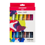 Amsterdam Landscape Acrylic Paint, Assorted Colors, 12/Pack (AMS17820602)