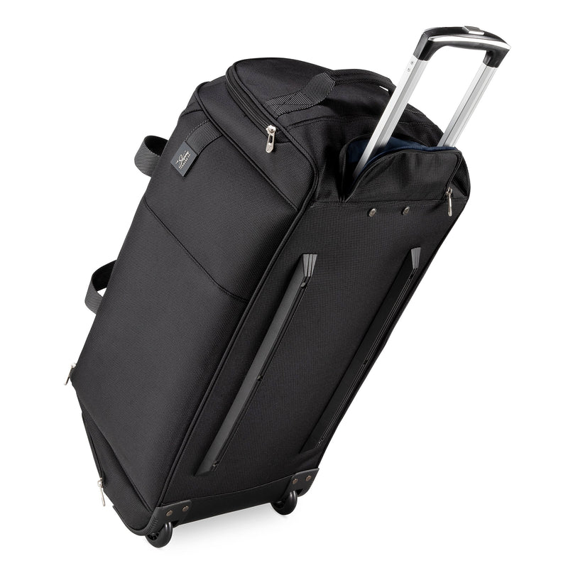 Skyway Luggage Sigma 7.0 28" Polyester Telescoping Travel Duffel with Wheels, Black (177-28-001-RDF)