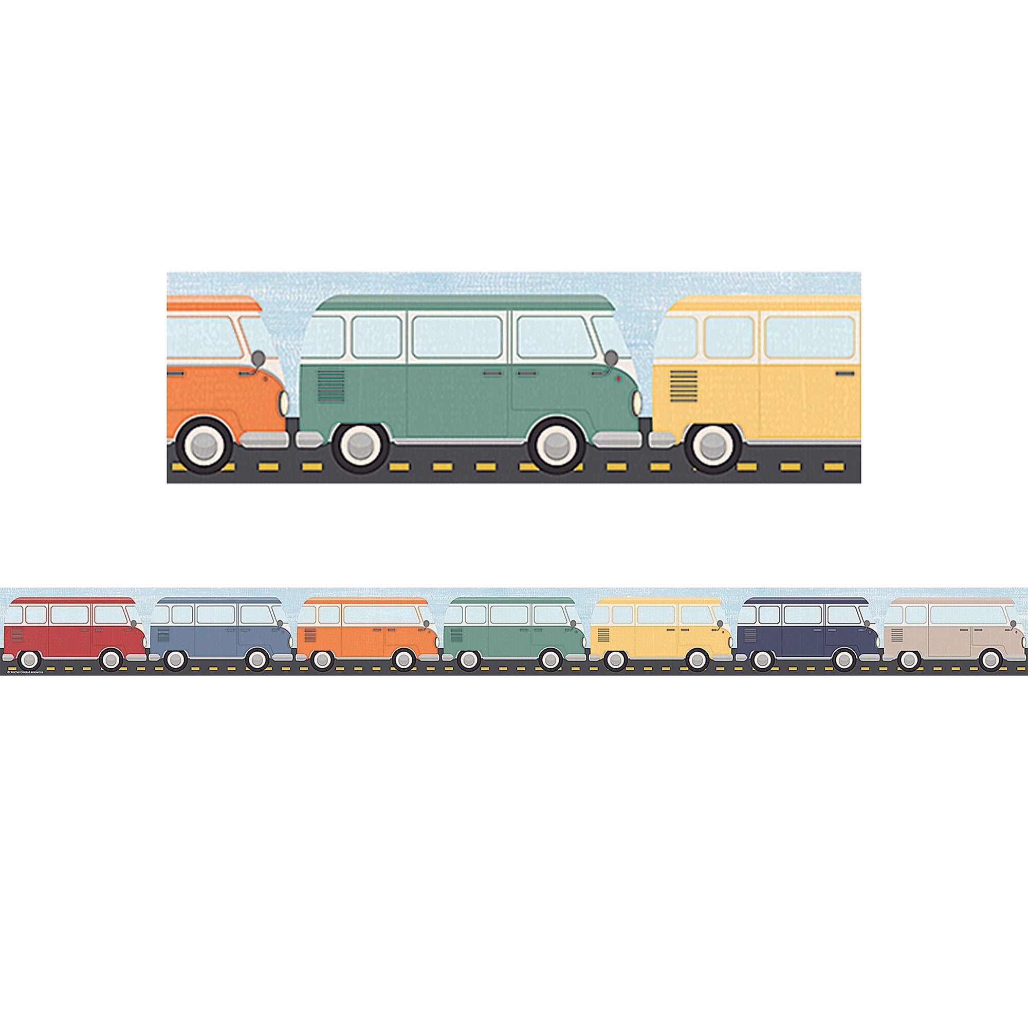 Teacher Created Resources Moving Mountains Straight Border Trim, 3" x 35", 24/Pack, 6 Packs/Bundle (TCR9233-6)