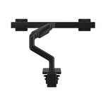 Humanscale M8.1 Adjustable Dual Monitor Arm, Up to 28" Monitors, Black (M82CBB)