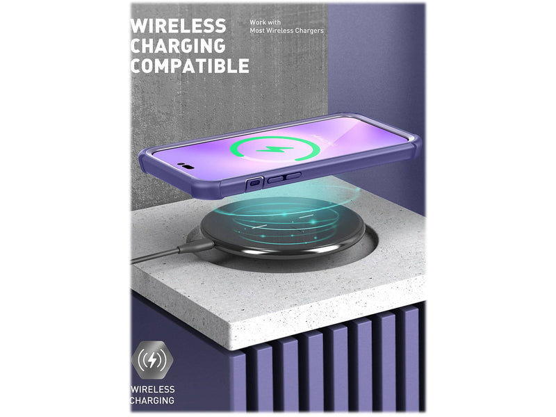 i-Blason Ares Deep Purple Case for iPhone 14 Pro (iPhone2022Pro-6.1-Ares-SP-Mauve)