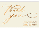 Better Office Engagement Thank You Cards with Envelopes, 4" x 6", Ivory/Gold, 50/Pack (64643-50PK)