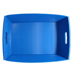 Flipside Corrugated Plastic Letter Tray, Blue, 4/Pack (40362)