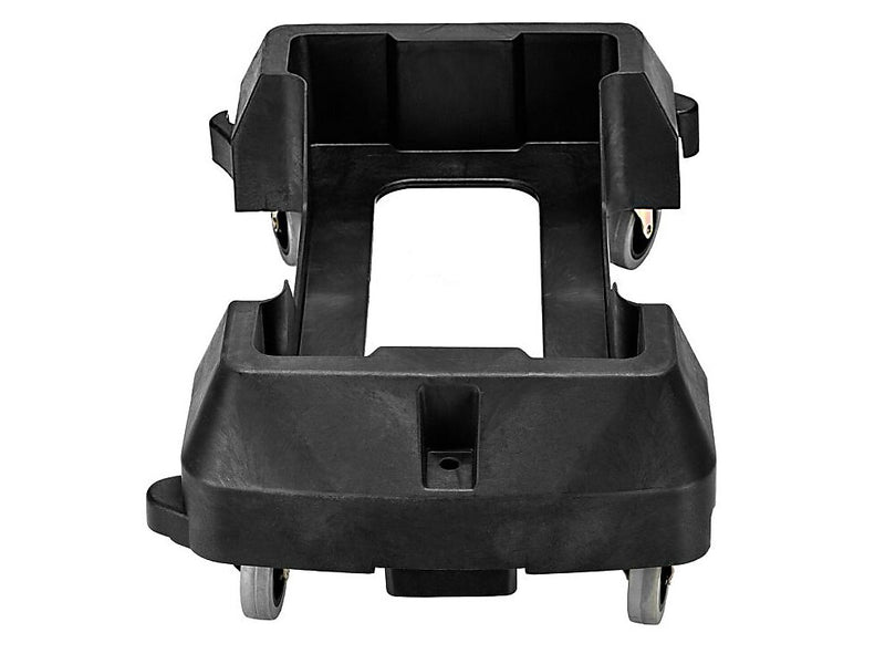 Alpine Industries Rectangular Trash Can Dolly, 200 lb. Weight Capacity, Black, 2/Pack (ALP477-DOLLY-2PK)