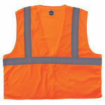 Ergodyne GloWear 8210Z High Visibility Sleeveless Safety Vest, ANSI Class R2, Orange, 4X/5X (21049)