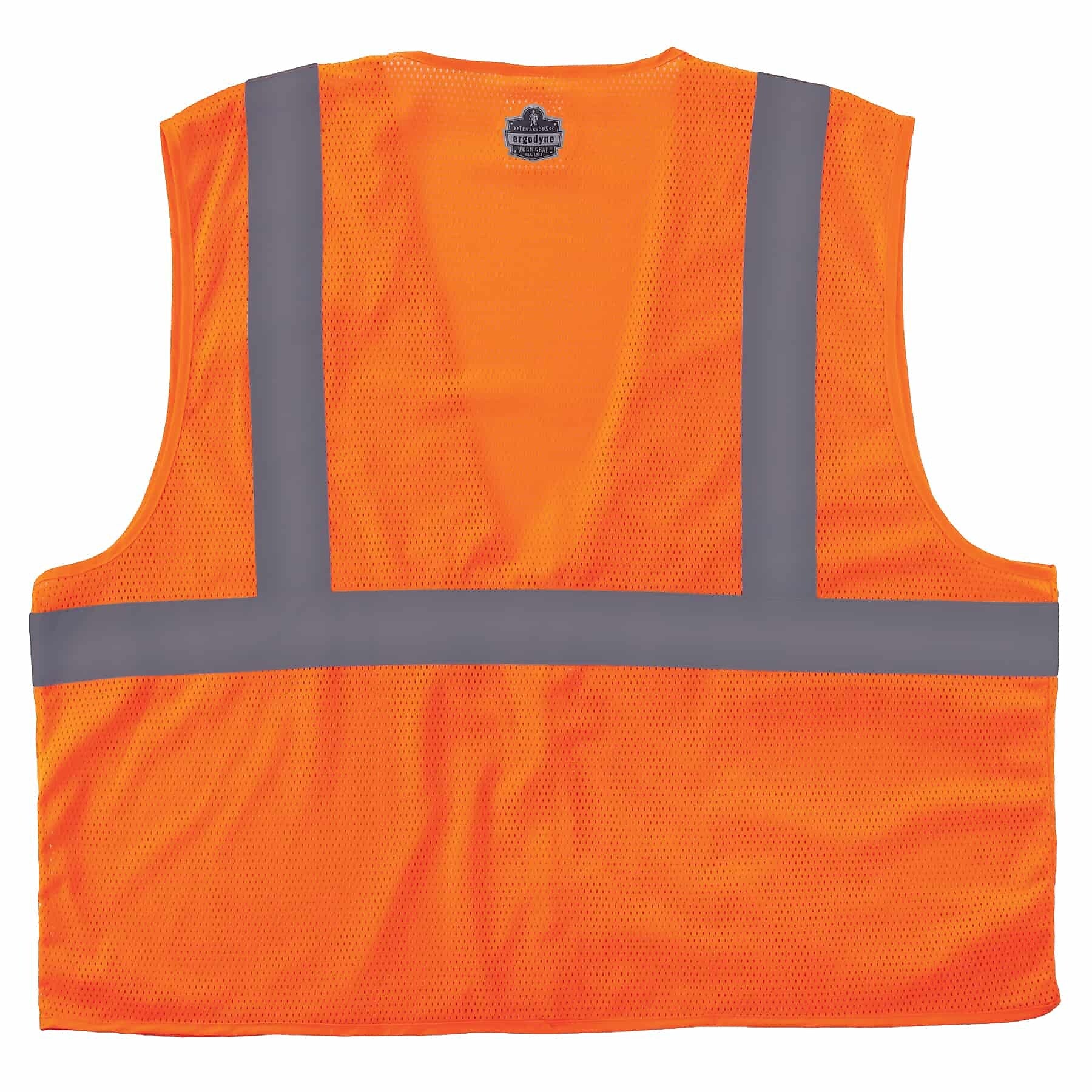 Ergodyne GloWear 8210Z High Visibility Sleeveless Safety Vest, ANSI Class R2, Orange, 4X/5X (21049)