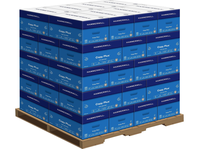 Hammermill Copy Plus 8.5" x 11" Printer Paper, 20 lbs., 92 Brightness, 500/Ream, 400 Reams/Pallet (105007P)