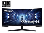 Samsung Odyssey G5 34" Curved WQHD 165Hz LED Gaming Monitor, HDR10, Black (LC34G55TWWNXZA)