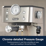 DeLonghi Linea Classic 2-Cups Automatic Espresso Machine, Stainless Steel (EM450M)