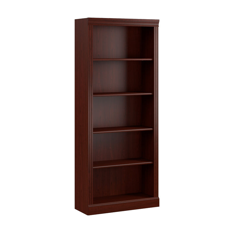 Bush Business Furniture Arlington 72"H 5-Shelf Bookcase, Harvest Cherry (WC65515-03)