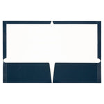 JAM Paper Glossy 2 Pocket Cardstock Presentation Folder, Navy Blue, 100/Box (5042523B)