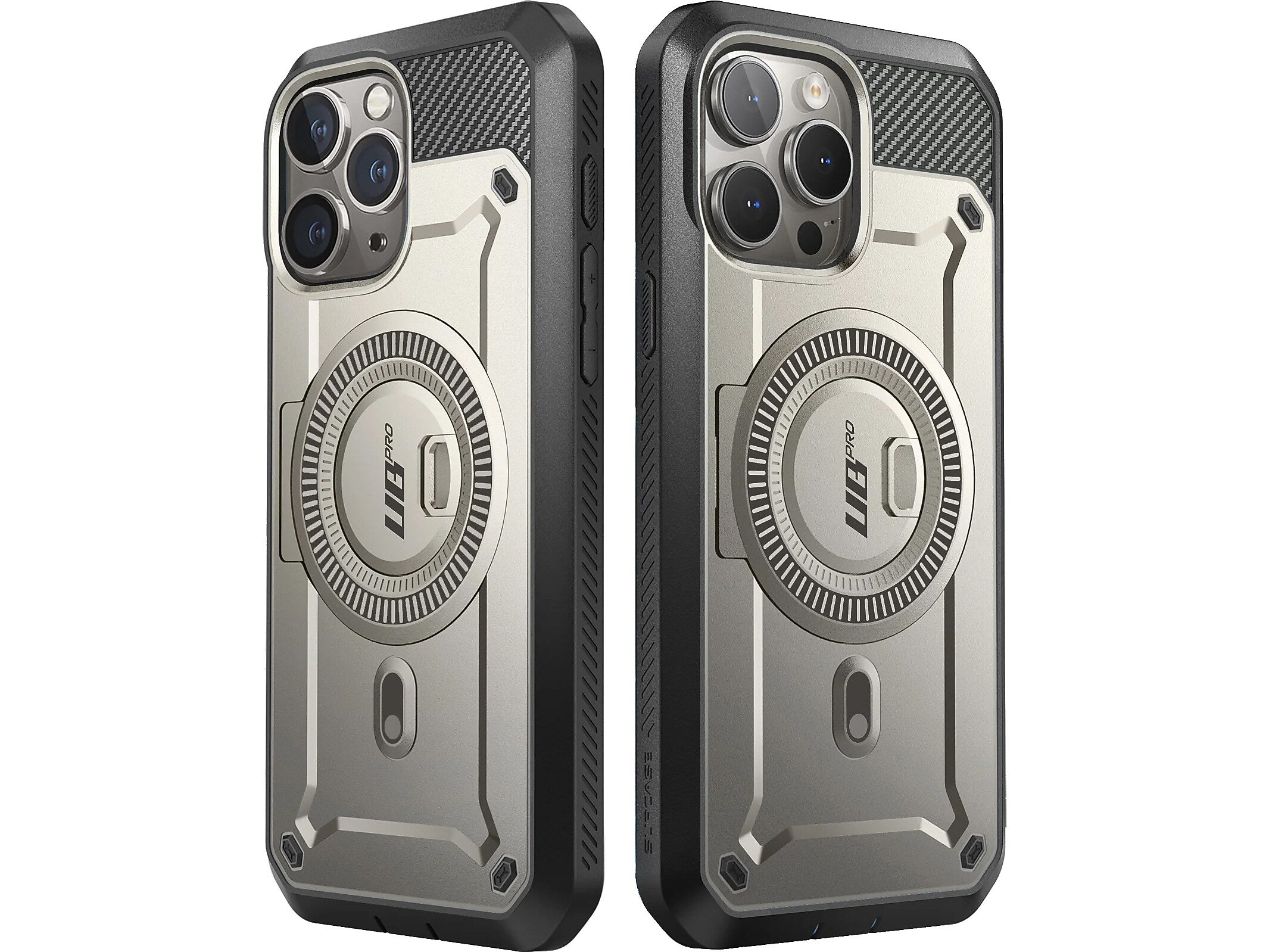 SUPCASE Unicorn Beetle PRO MAG Rugged Case for iPhone 15 Pro, Shock-Absorbing, Titan Gray