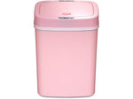 Nine Stars Plastic Sensor Trash Can, 3.2-Gallon, Pink (DZT-12-5PK)