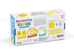 hand2mind NumberLine Clock Mini Student Clock, Yellow, 6/Set (92287)