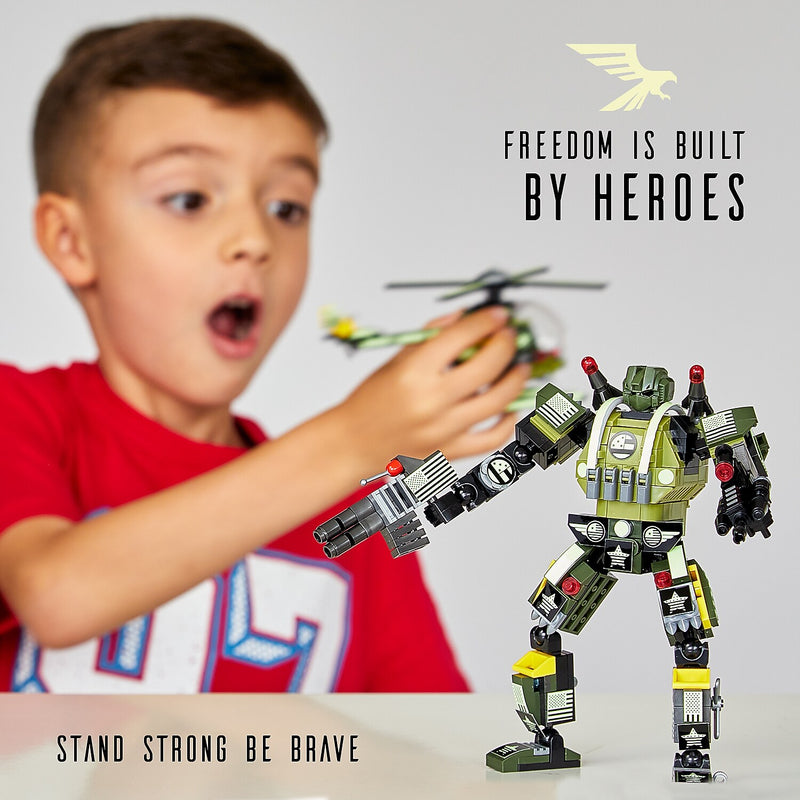 JITTERYGIT Robotryx Alphazor Army Robot Building Toy, 398 Pieces/Pack (ROBOTRYX-ALPHAZOR -ARMY)