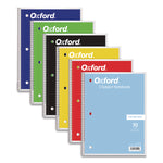 Coil-Lock Wirebound Notebook, 3-Hole Punch, Medium/College Rule, Randomly Assorted Cover Color, (70) 10.5 x 8 Sheets