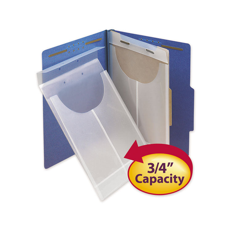 Two-Hole Letter/legal Poly Expanding Jackets, 2-Hole Punched, Letter/legal Size, Clear, 24/box