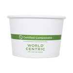 Paper Bowls, 32 oz, 4.4" Diameter x 5.8" h, White, 500/Carton