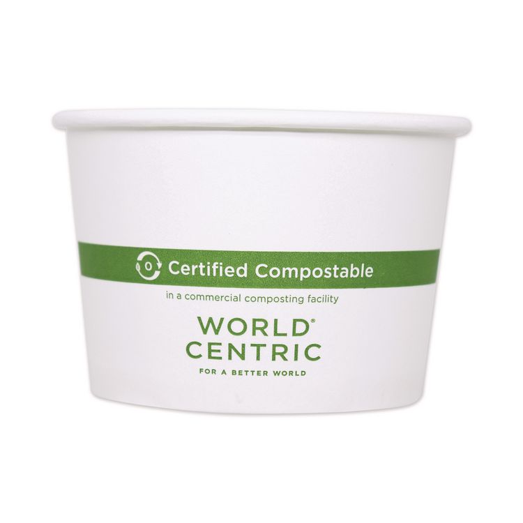 Paper Bowls, 8 oz, 3.5" Diameter x 2.3" h, White, 1,000/Carton