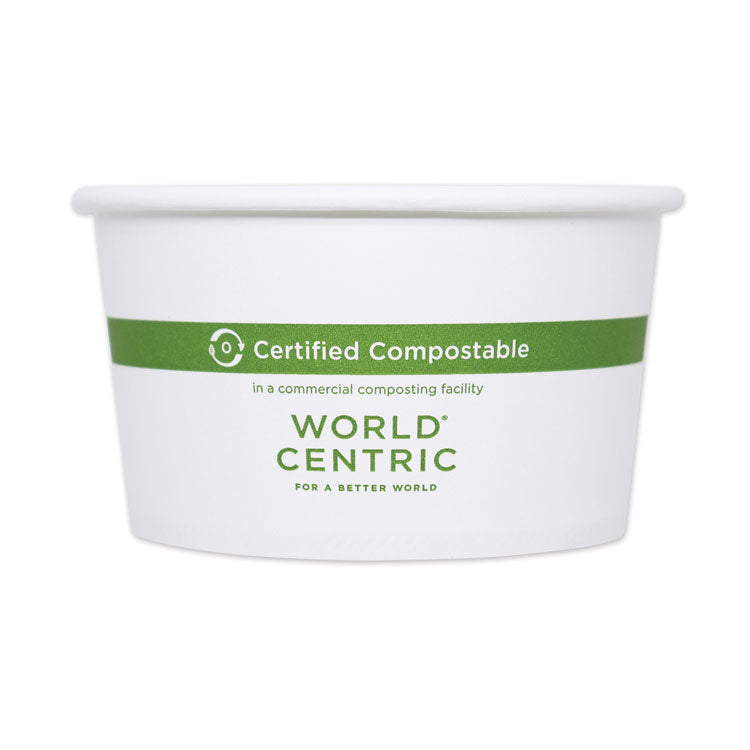 Paper Bowls, 12 oz, 4.5" Diameter x 2.5" h,  White, 500/Carton