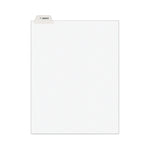 Avery-Style Preprinted Legal Bottom Tab Divider, 26-Tab, Exhibit J, 11 x 8.5, White, 25/PK