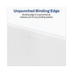 Avery-Style Preprinted Legal Bottom Tab Divider, 26-Tab, Exhibit J, 11 x 8.5, White, 25/PK